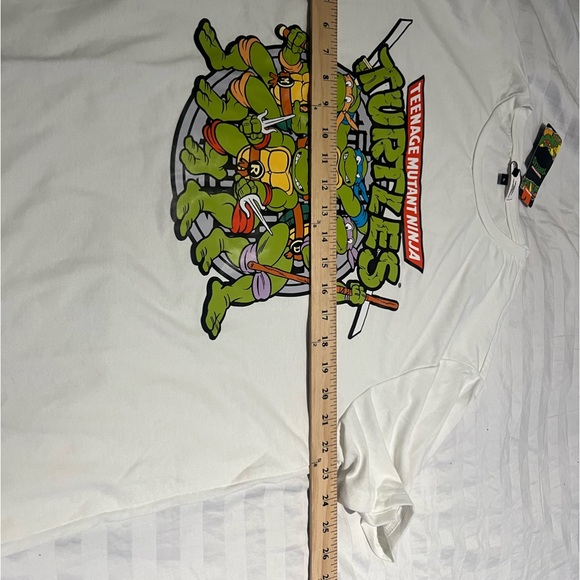 TMNT Men’s White Graphic Tee XL Short Sleeve - Picture 4 of 5